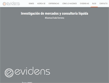 Tablet Screenshot of evidens.com.mx